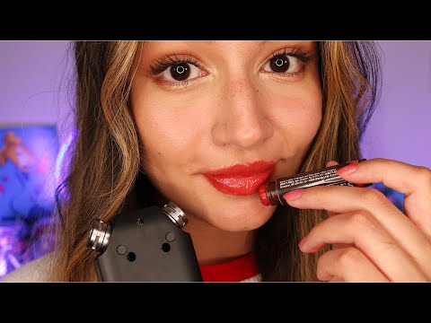 ASMR Applying Lip Balm Over and Over (Mouth Sounds & Tascam Tingles)