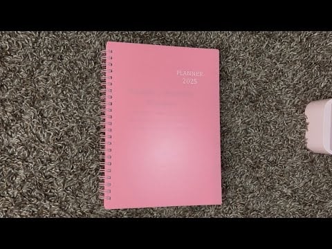 ASMR Tapping On A 2025 Planner | (No Talking)