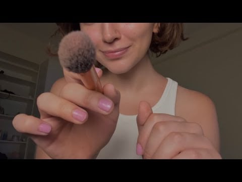 ASMR Your Friend Puts Makeup On You (lofi) + Mouth Sounds