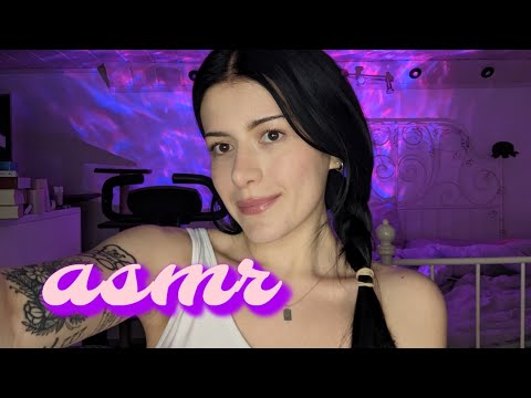 ASMR 💜 // random crinkles and hair brushing for relaxation