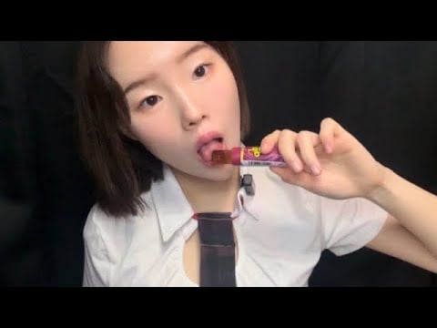 Push Pop 사탕 이팅 사운드 ASMR 🍭 (No Talking) | 리얼 입소리, Satisfying Mouth Sounds, Lollipop Eating