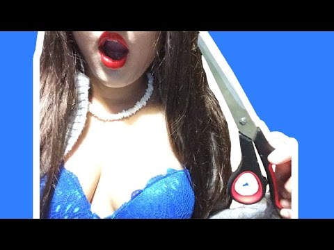 ASMR Scissor Sounds (Cutting Latex Glove, Foam)