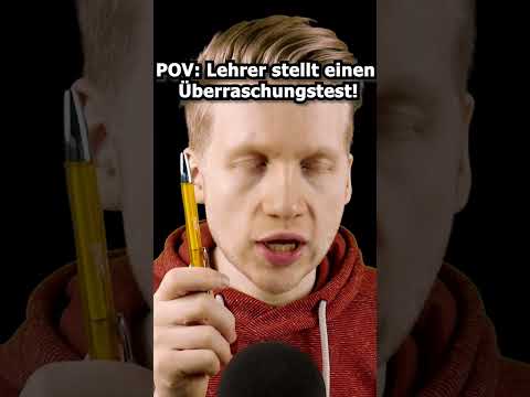 ASMR - POV: Lehrer stellt einen Überraschungstest! #shorts #asmr #roleplay #deutscheasmr