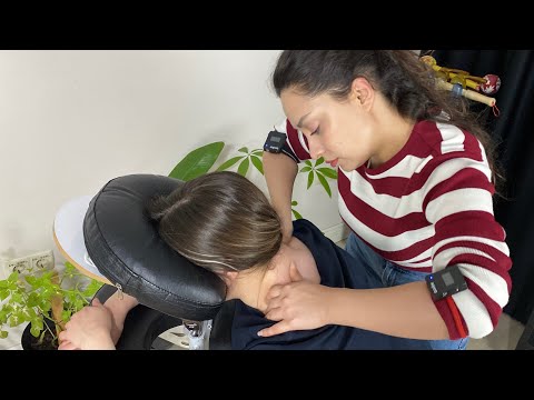 ASMR Neck Massage on Chair  (Lady Sedef)