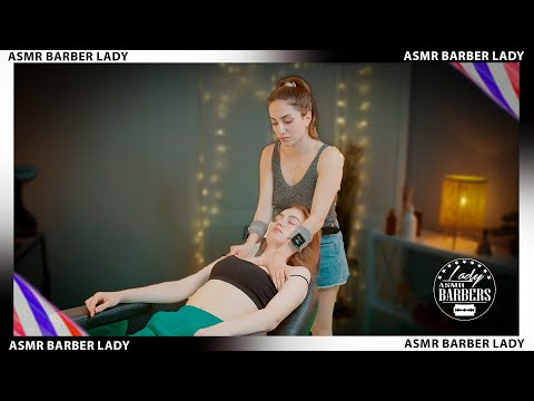 💈 ASMR Ear and Front Massage by Barber Lady Nisa