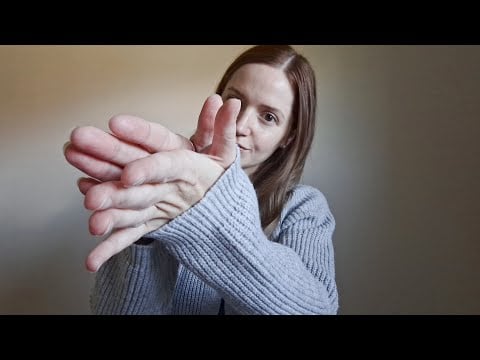 ASMR pure hand sounds and movements with tongue clicking - personal attention fabric sounds - long