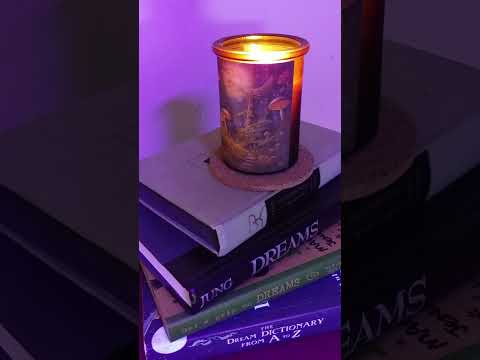 ASMR Binaural Wood Wick Candle Background sounds (Portrait/Vertical)