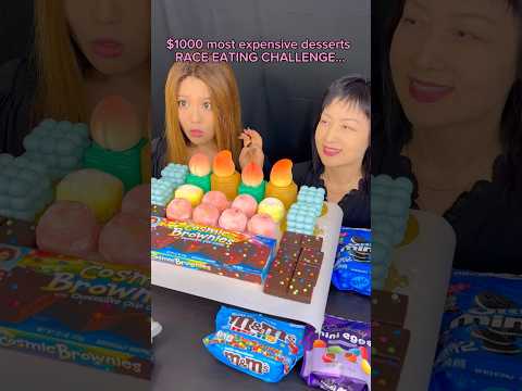 $1000 most expensive desserts race eating… #food #eating #mochi