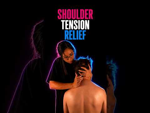 Shoulder Tension Relief in 13 Seconds #ASMR #Couple #Massage #Relax #StressRelief