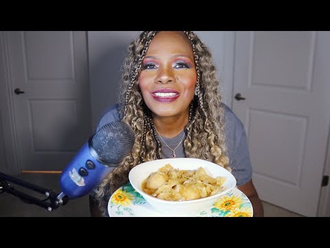 Cabbage Potato Soup ASMR Eating Sounds