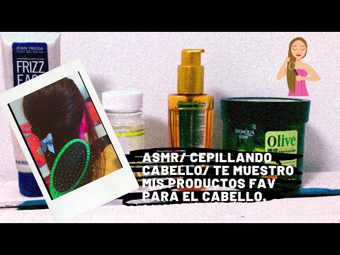 ASMR/ Cepillando y planchado cabello/ Te muestro mis productos favoritos💇🏻‍♀️/ Andrea ASMR 🦋