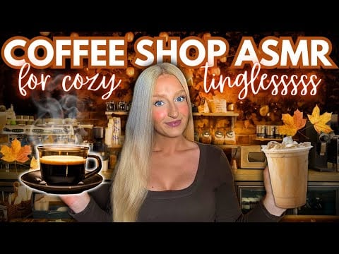 Cozy Autumnal Coffee Shop ASMR ☕️🍂 (Roleplay, bake with me, soft spoken) 🥧 🥮🍁 