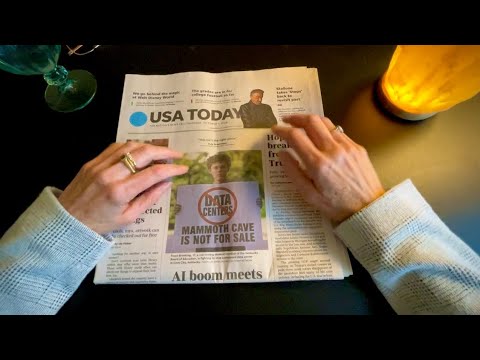 USA TODAY Today ~ Soft-Spoken ASMR Newspaper & Current Events