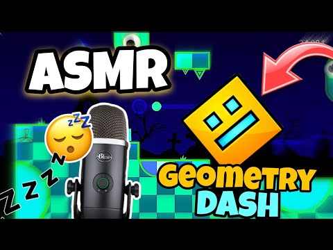 ASMR Français • JE TE DÉTEND SUR GEOMETRY DASH 😴💤 ! (Chuchotements puissants et bruits de bouches)