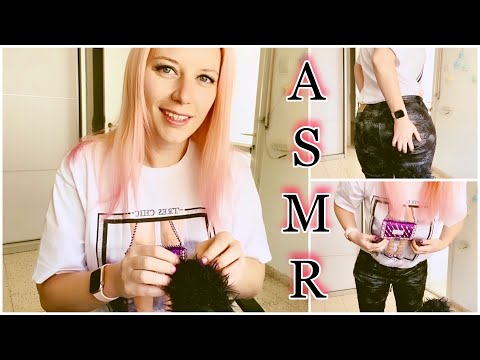 ASMR scratching shirt / jean / fluffy microphone sounds