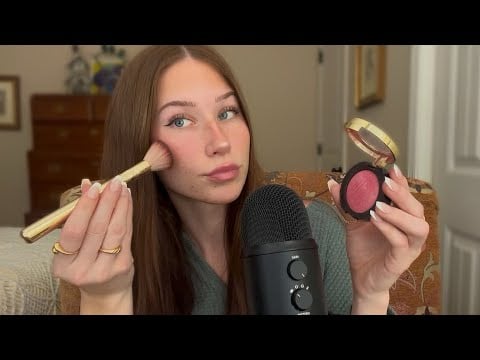 ASMR Everyday Makeup Routine ✨ | Close Whispering, Soft Tapping & Rambling (Relaxing)