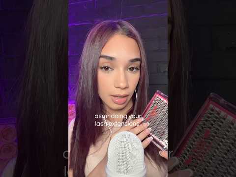 asmr | doing your lash extensions #asmr #tingles #asmrvideo #lashextensions