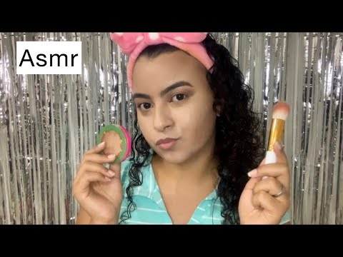 ASMR ME MAQUIANDO (makes antigas) + conversando com você