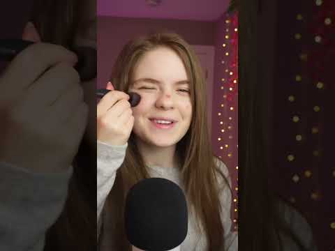 ASMR Makeup application! Doing My Makeup with layered sounds #asmr #makeup #shorts