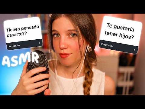 ASMR Respondo PREGUNTAS hasta que TE DUERMAS... ✨🌙