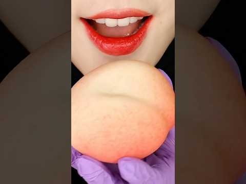 peach shaped cake ASMR