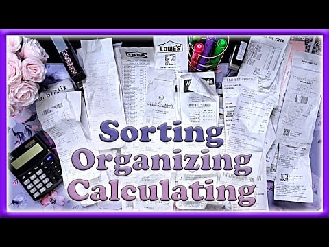 ASMR | Sorting, Organizing, Calculating | Paper Crinkles | Highlighting | Writing | No Talking