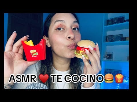 ASMR ♥️ RolePlay | TE COCINO Y ATIENDO EN EL RESTAURANTE ☺️ +Tapping uñas postizas