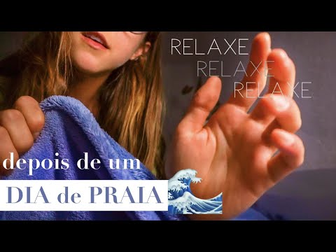 ASMR roleplay RELAXE e DURMA na CASA DE PRAIA depois de um dia de verão!