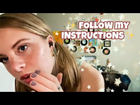 Follow My Instructions for Sleep 💤☺️ (hand sounds, do what I say, pay attention)