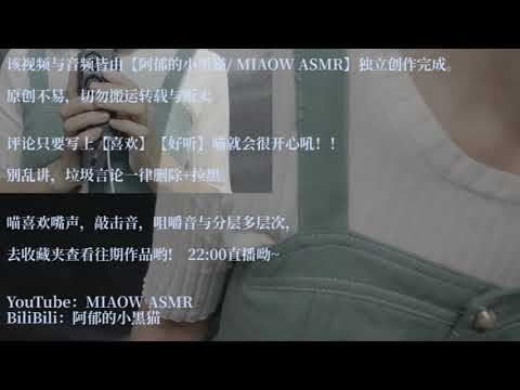 多通道吃脑子EARS EATING舔耳吃耳朵杂乱LICKING MIC舔麦吃麦MOUTH SOUNDS 重复的ZOOM h6后期再剪辑作品【阿郁的小黑猫/ MIAOW ASMR】