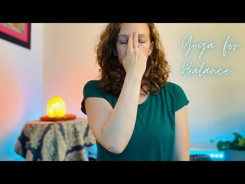 Yin Yoga for Balance☯️ -ASMR Yoga to Cool Yang Energy, 🛌Yoga, Whispered, Ambient Noise, Singing Bowl