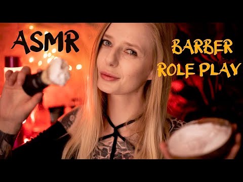 ASMR | Men’s Barber Shop Roleplay 💈 Relaxing Shave and Beard care(Shave, Trimmer, Head Massage)