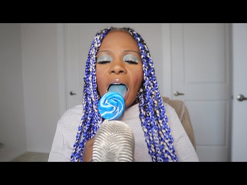 Blue Raspberry Swirl ASMR Eating Sounds