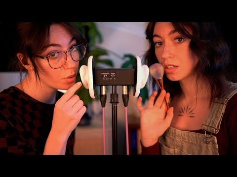 ASMR | Twins Give You Tingles to the MAX (mouth sounds, tapping, whispering)