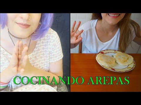 ⭐️ ASMR Español ⭐️Cocinando y comiendo arepas con Hermetic Kitten | Dedicado al Venezuela