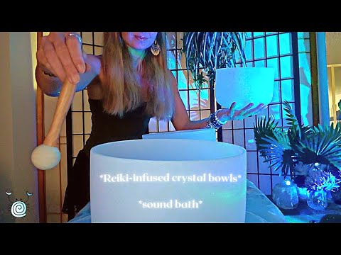 [POV Reiki ASMR] ~ ✨🎶Crystal Bowl Sound Bath for Healing and Relaxation🎶✨