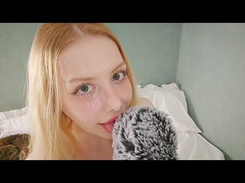 🥵MASSAGE ASMR😍 Делаю тебе массаж ушек перед сном, влажный звук, чувственный асмр