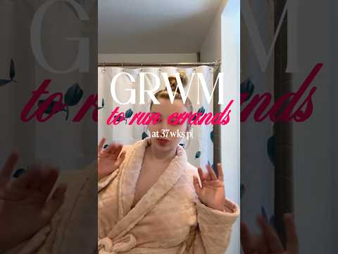 let’s get ready to run errand’s !! 🛒🛍️ | 37wks pregnant and feeling huge.. #grwm #fyp #content