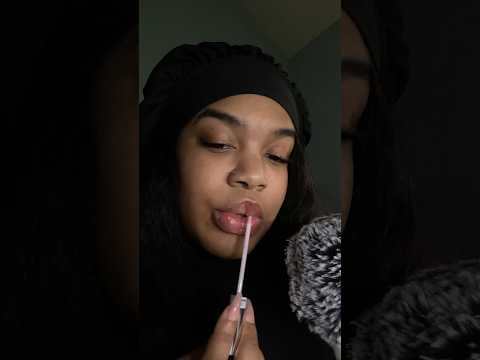 lip gloss application + mouth sounds 🤭 #shortscreator #shorts #asmr #lipgloss #mouthsounds