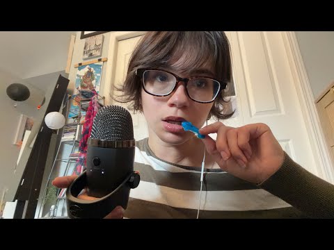 ASMR eating￼ gummies (mouth sounds) 