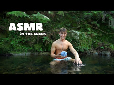 ASMR in the Creek 🐛 *water sounds