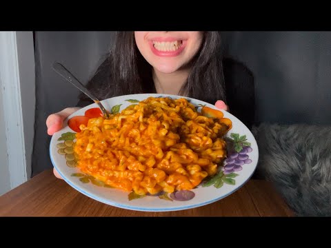 2X CHEESY CARBONARA FIRE NOODLES ASMR EATING