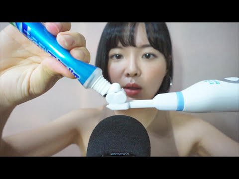 [한국어 ASMR] 전동칫솔 양치질 소리ㅣ자극적인 소리 Brushing Teeth Sounds, Intense Trigger