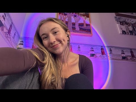 Q&A ASMR style | get to know me🫶🏼 (book sounds, mouth sounds, hand movements)