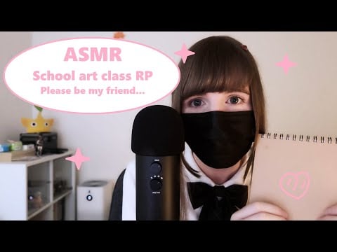 ASMR | Art class RP | I want to befriend you