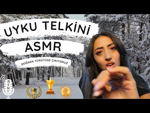 Uyuma Garantili ASMR Karlı Orman Ve Şömine Ateşi Uyku Telkini