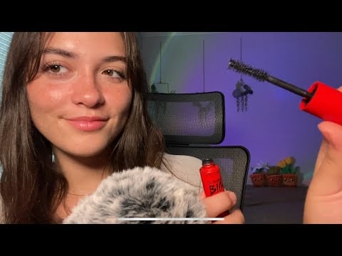 ASMR | let’s do my makeup!! (GRWM)