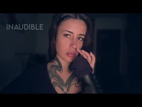 ASMR susurros INAUDIBLES suavecitos y cosquillosos ♡