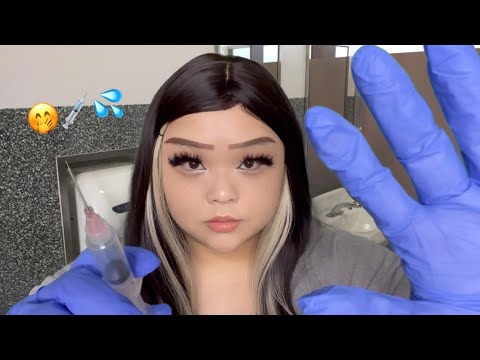 asmr sketchy student gives you butt and lip injections in the school bathroom (realistic)