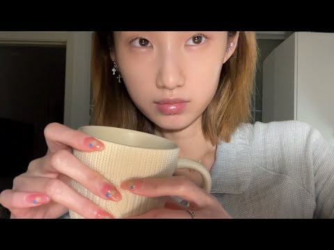ASMR..gentle..woolen cup 𐔌˙.